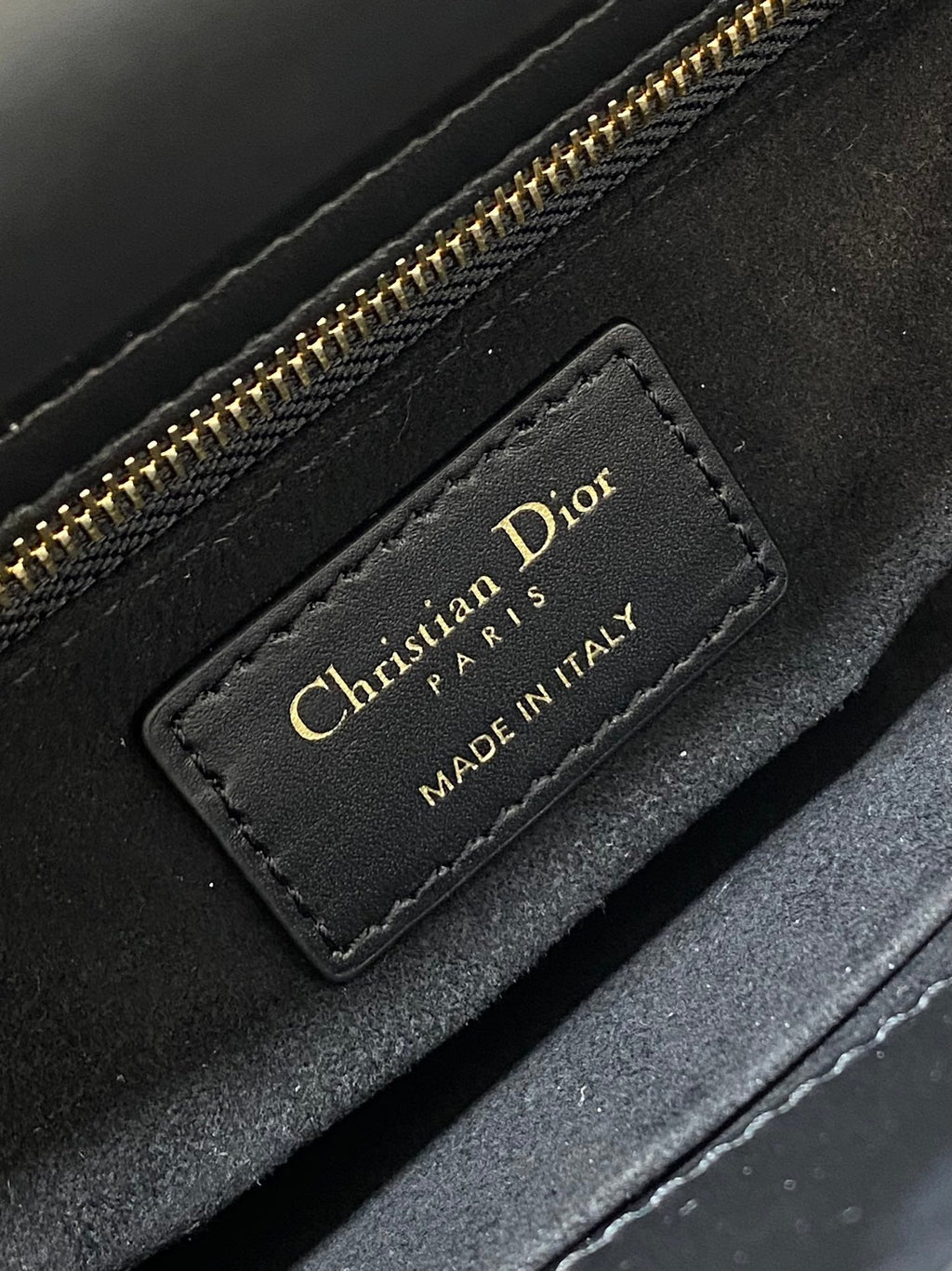Dior Mini 20 Lady Bag in Black Mix White Cannage Tweed with Gold Hardware