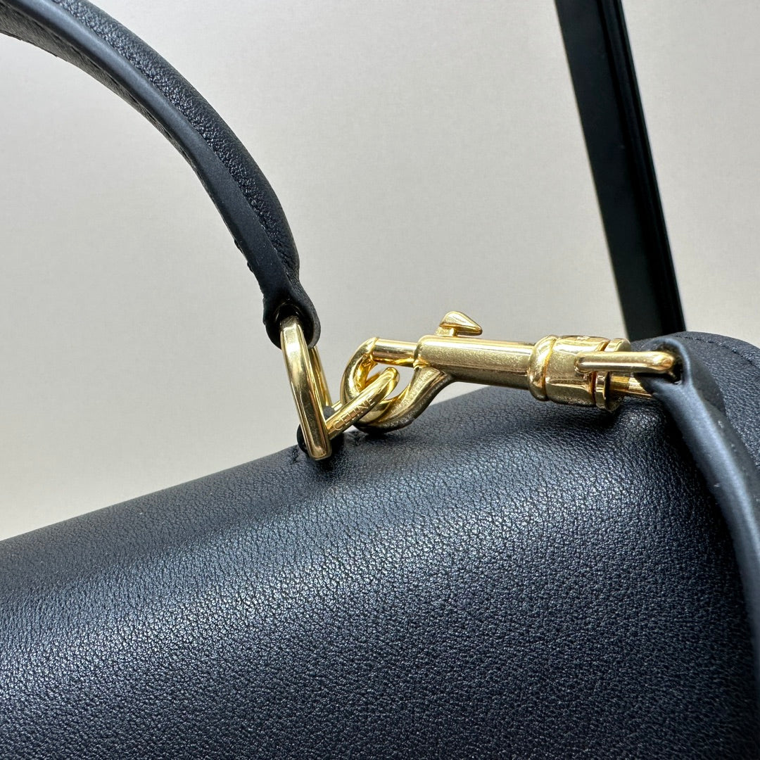 Celine Nino Teen Medium 25 Bag in Black Solf Calfskin