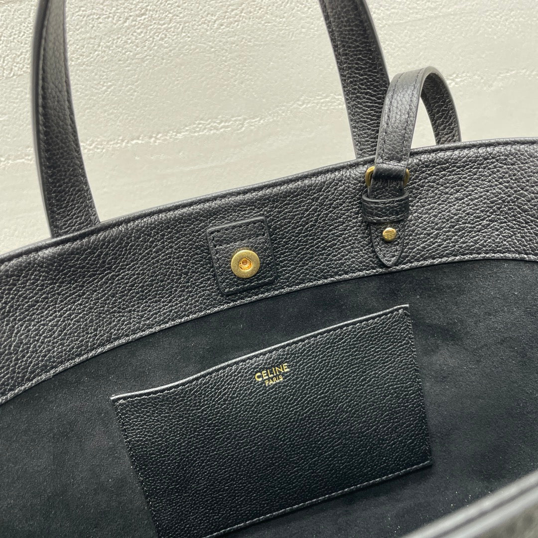 Celine Mini Cabas Anaïs Cuir Triomphe 21 in Black Grained Calfskin Bag