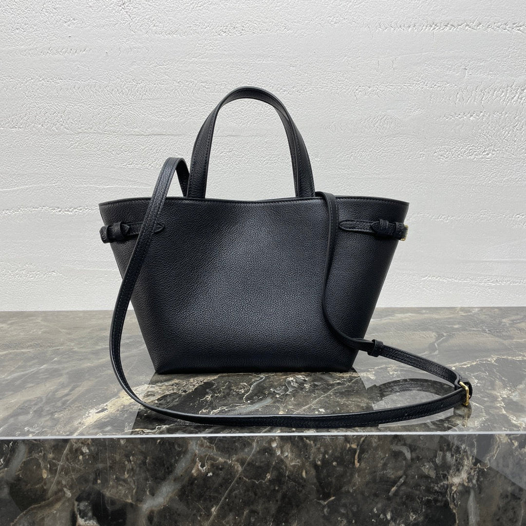 Celine Mini Cabas Anaïs Cuir Triomphe 21 in Black Grained Calfskin Bag