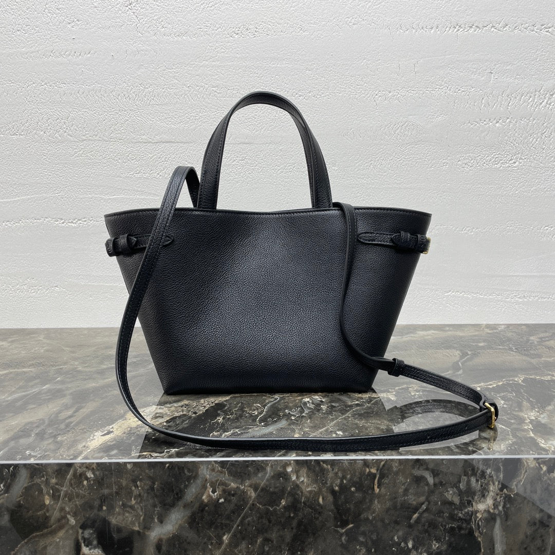 Celine Mini Cabas Anaïs Cuir Triomphe 21 in Black Grained Calfskin Bag