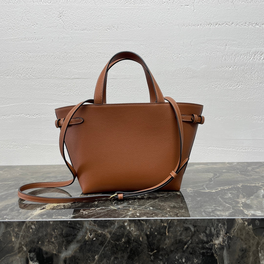 Celine Mini Cabas Anaïs Cuir Triomphe 21 in Bronze Orange Grained Calfskin Bag