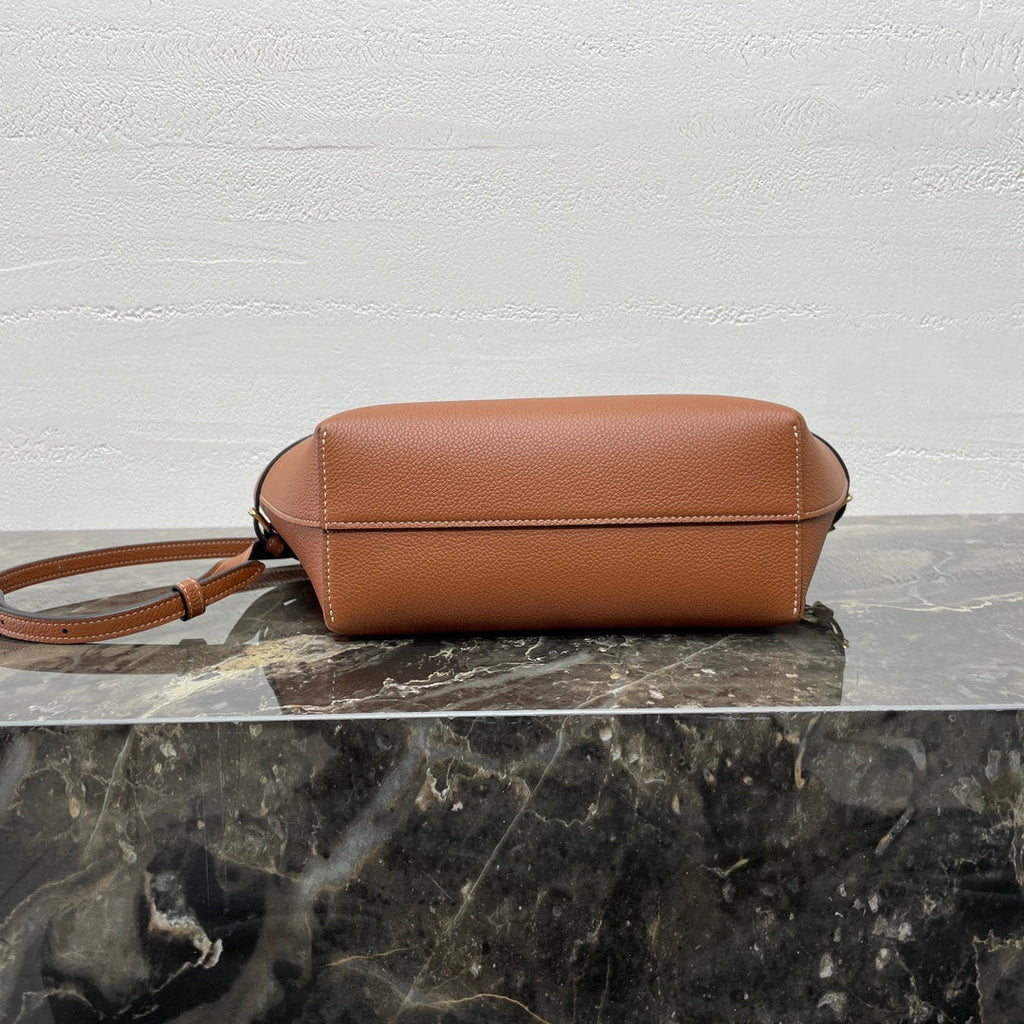 Celine Mini Cabas Anaïs Cuir Triomphe 21 in Bronze Orange Grained Calfskin Bag