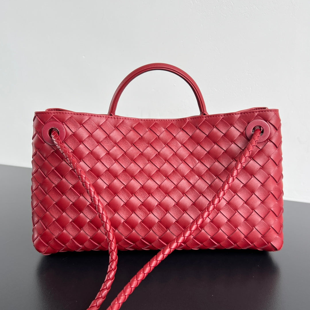Bottega Veneta Small Andiamo 29 in Red Lambskin Bag