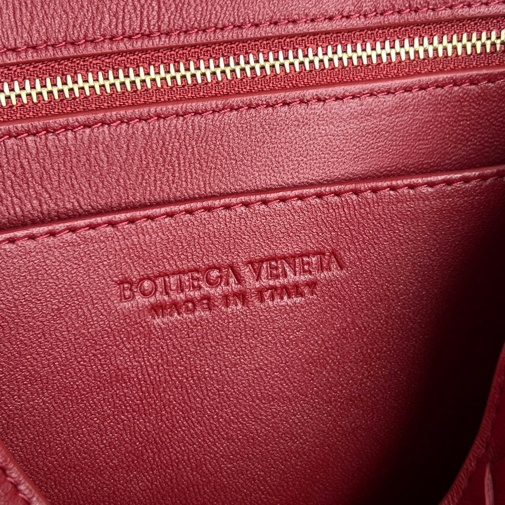 Bottega Veneta Small Andiamo 29 in Red Lambskin Bag