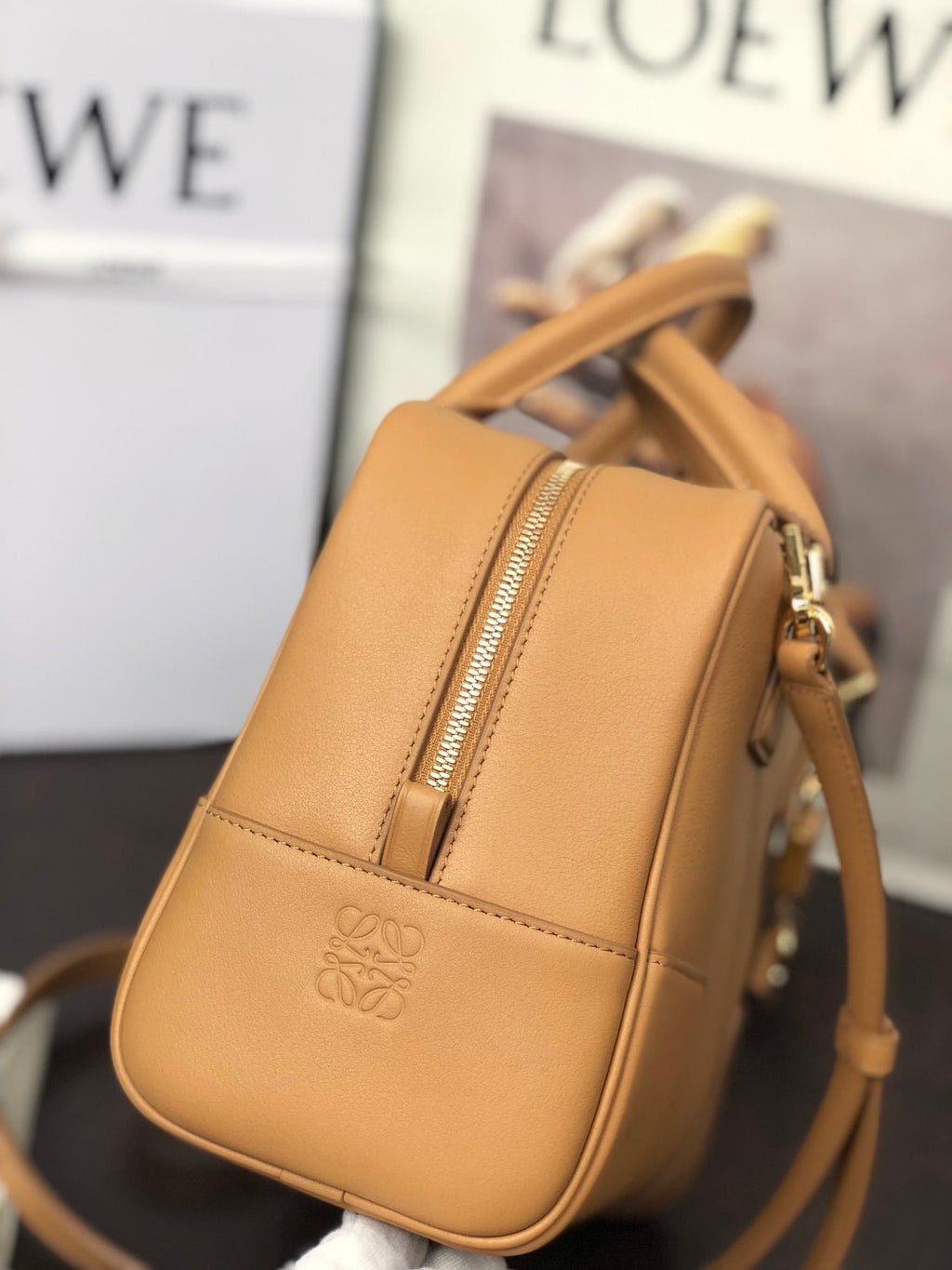 Loewe Amazona 19 Bag in Warm Desert Nappa Calfskin