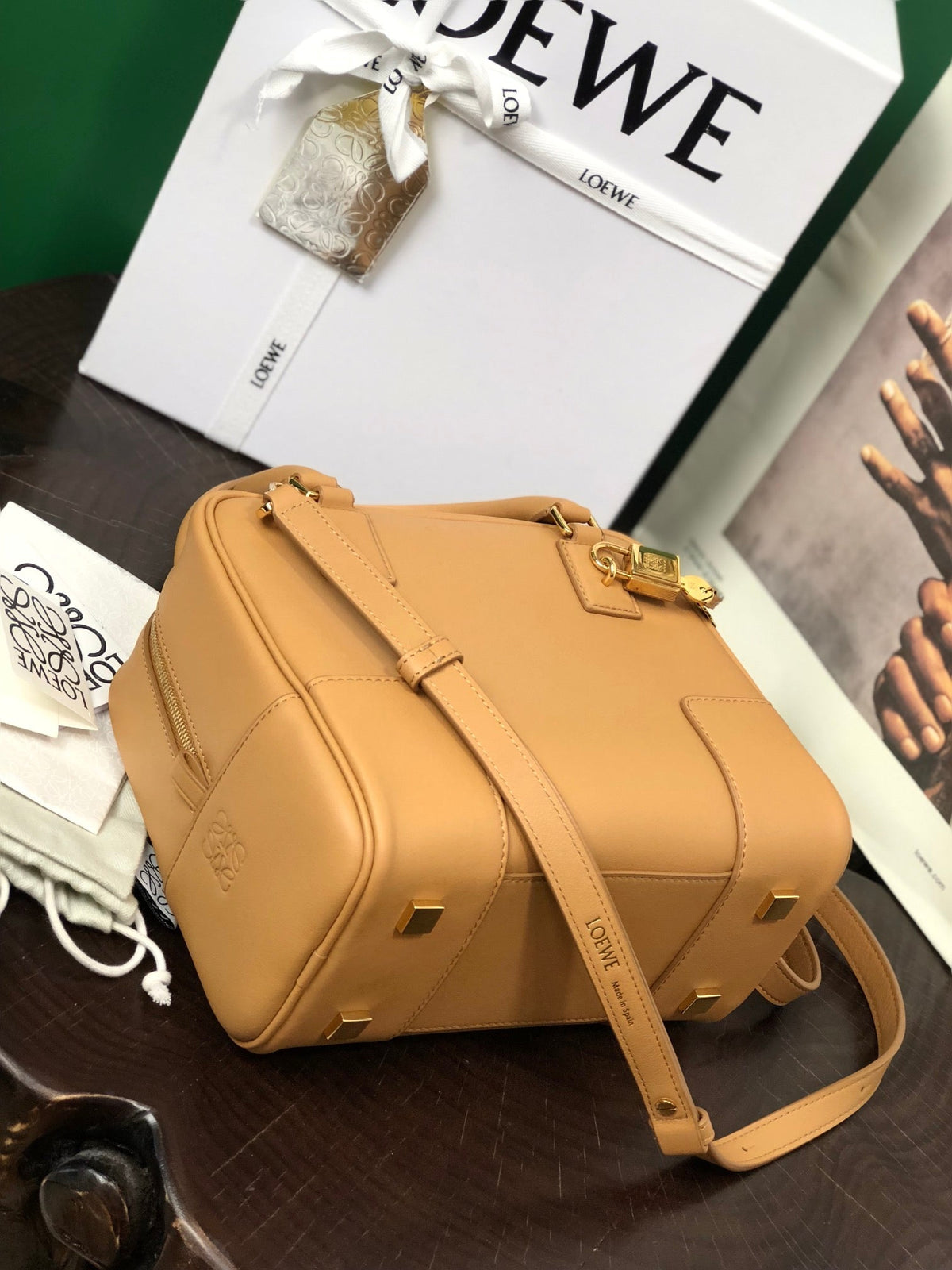 Loewe Amazona 19 Bag in Warm Desert Nappa Calfskin