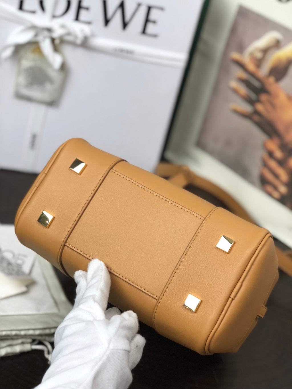 Loewe Amazona 19 Bag in Warm Desert Nappa Calfskin