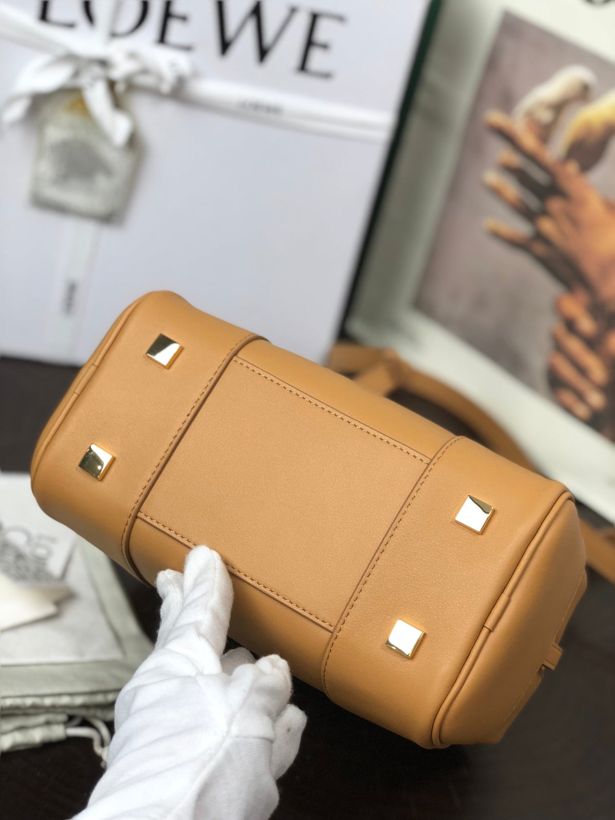 Loewe Amazona 19 Bag in Warm Desert Nappa Calfskin