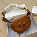 Loewe Mini 18 Gate Dual Bag in Tan Soft Calfskin and Jacquard