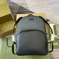 Gucci Medium 40 Backpack with Tag Black Calfskin and Canvas