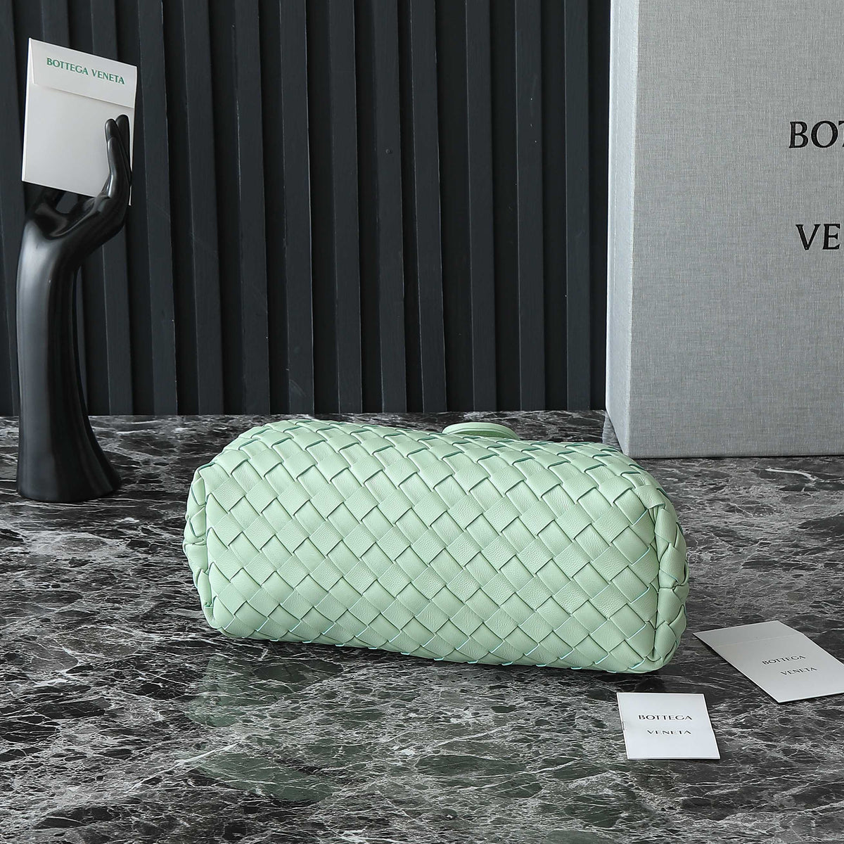 Bottega Veneta Teen Lauren 1980 with Chain 31.5 Light Green Leather Ghw Bag
