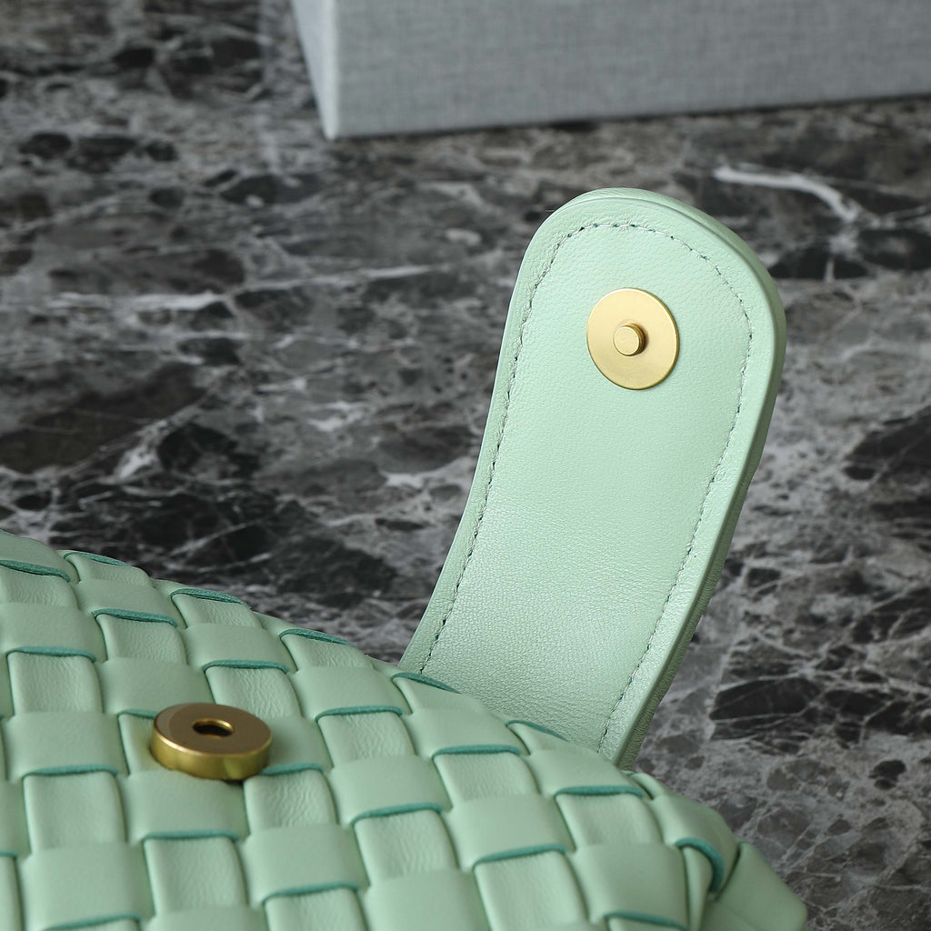 Bottega Veneta Teen Lauren 1980 with Chain 31.5 Light Green Leather Ghw Bag