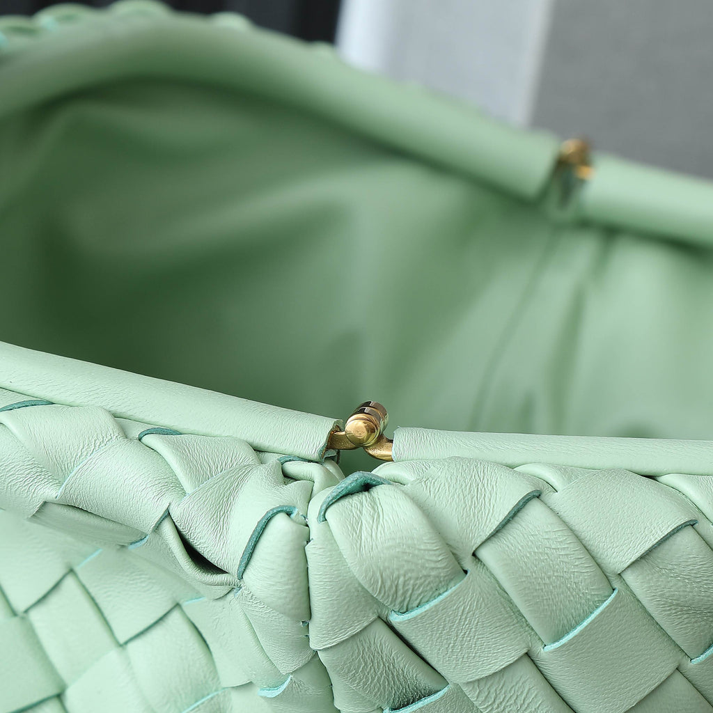 Bottega Veneta Teen Lauren 1980 with Chain 31.5 Light Green Leather Ghw Bag