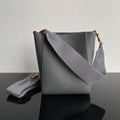 Celine Sangle Seau Bucket 24 Bag Grey Calfskin