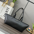 Loewe Puzzle Fold Cropped 39 Bag in Black Solf Grained Calfskin