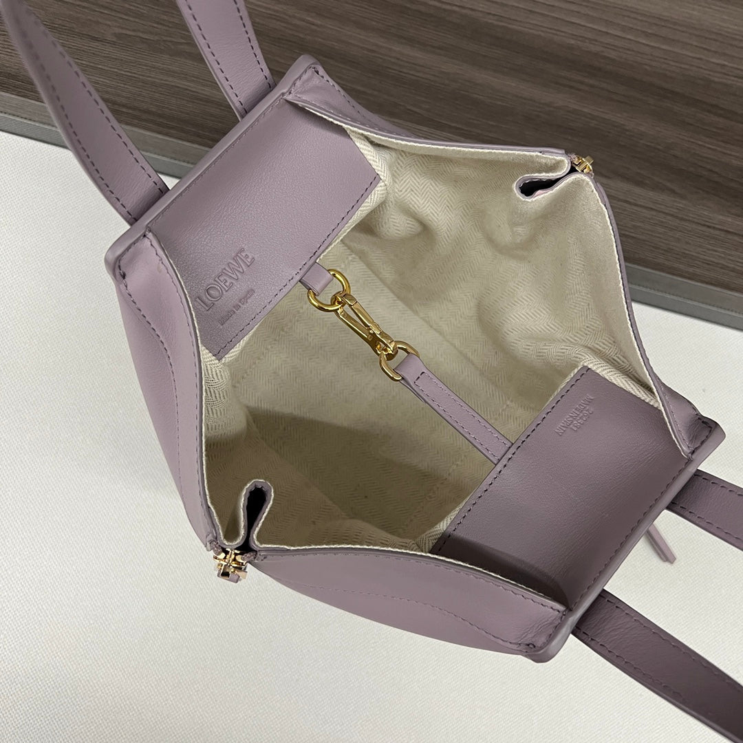 Loewe Mini 20 Hammock Bag in Dusty Pink Calfskin