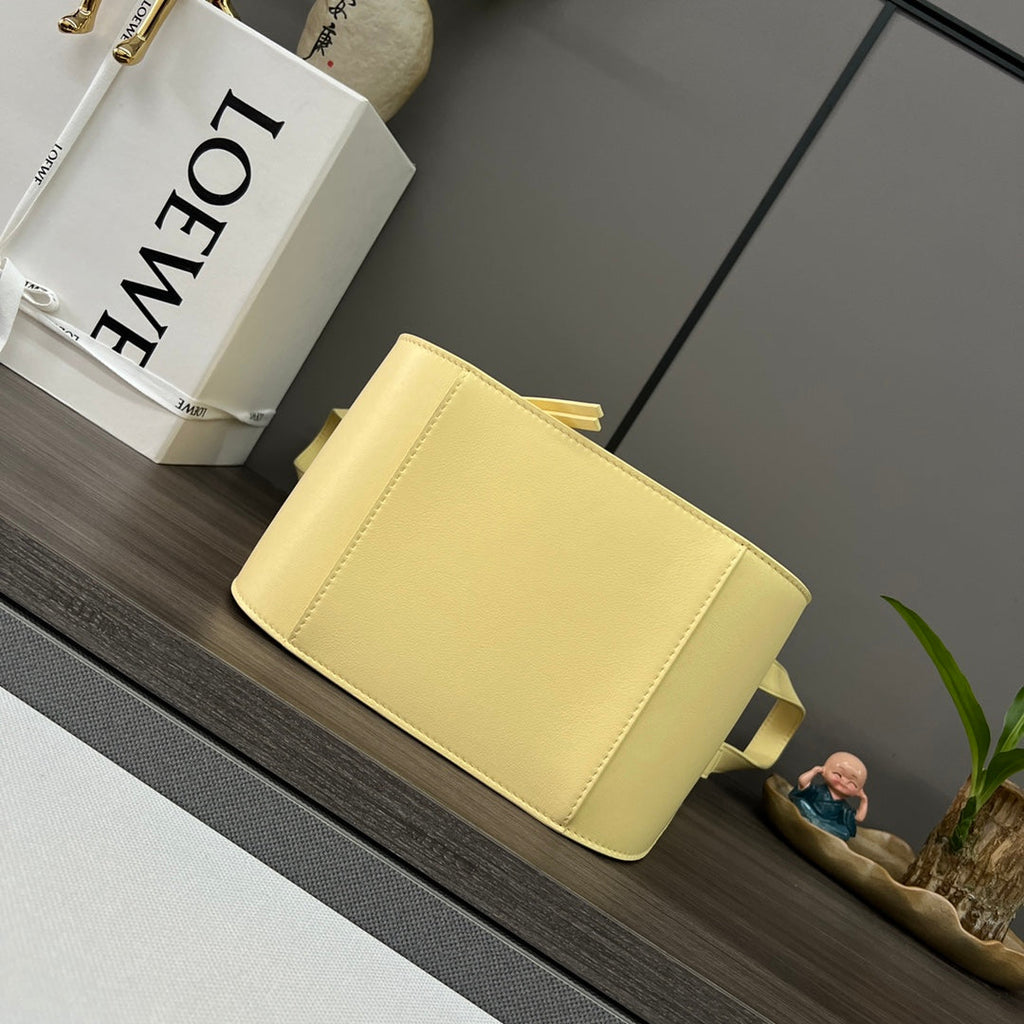 Loewe Mini 20 Hammock Bag in Light Yellow Calfskin