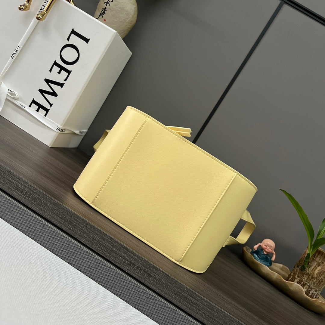 Loewe Mini 20 Hammock Bag in Light Yellow Calfskin