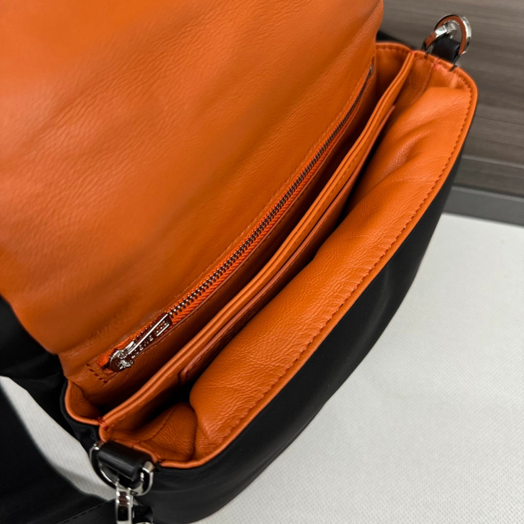 Loewe Mini Puffer Goya 23 Bag in Black Nappa Lambskin