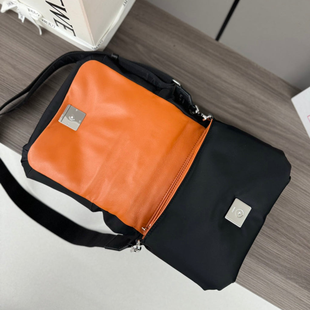 Loewe Mini Puffer Goya 23 Bag in Black Nappa Lambskin