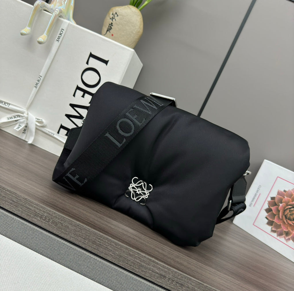 Loewe Mini Puffer Goya 23 Bag in Black Nappa Lambskin
