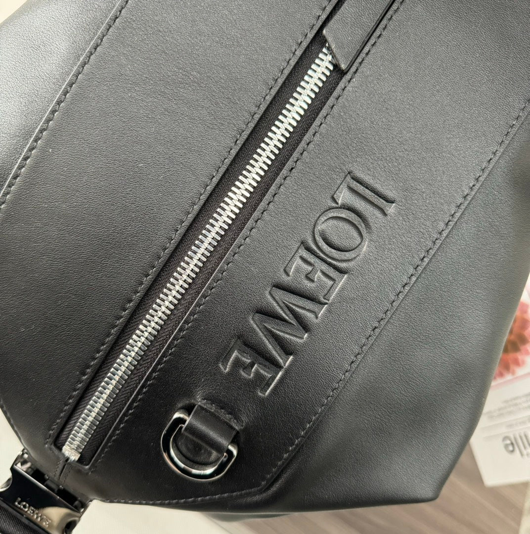 Loewe 41 Small Convertible Backpack in Black Classic Calfskin