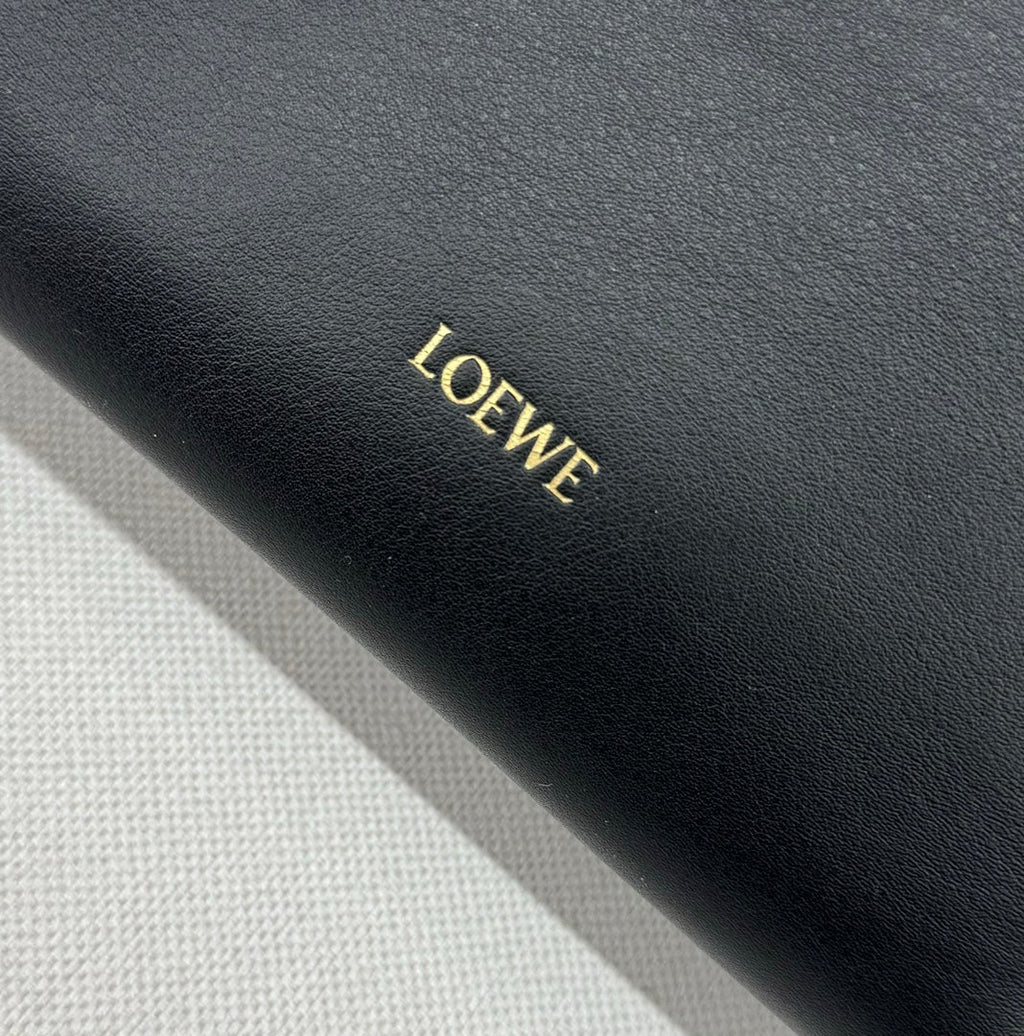 Loewe 23 Mini Flamenco Purse Bag in Black Nappa Lambskin