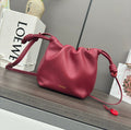 Loewe 23 Flamenco Purse Bucket in Red Pink Lambskin