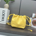 Loewe 23 Flamenco Purse Bucket in Yellow Lambskin
