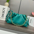 Loewe Medium 30 Flamenco Purse Bucket in Teal Green Lambskin
