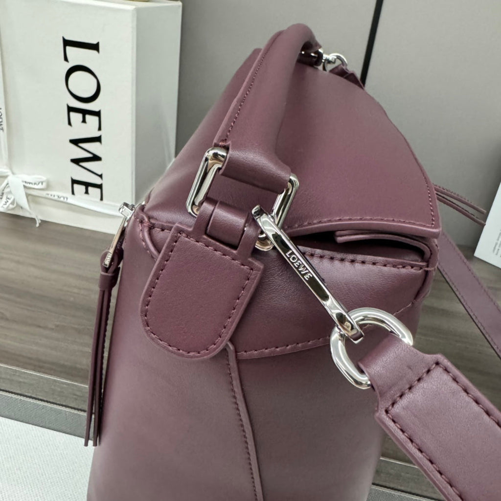 Loewe Puzzle 33 Bag in Wine Purple Calfskin