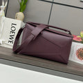 Loewe Puzzle 33 Bag in Wine Purple Calfskin