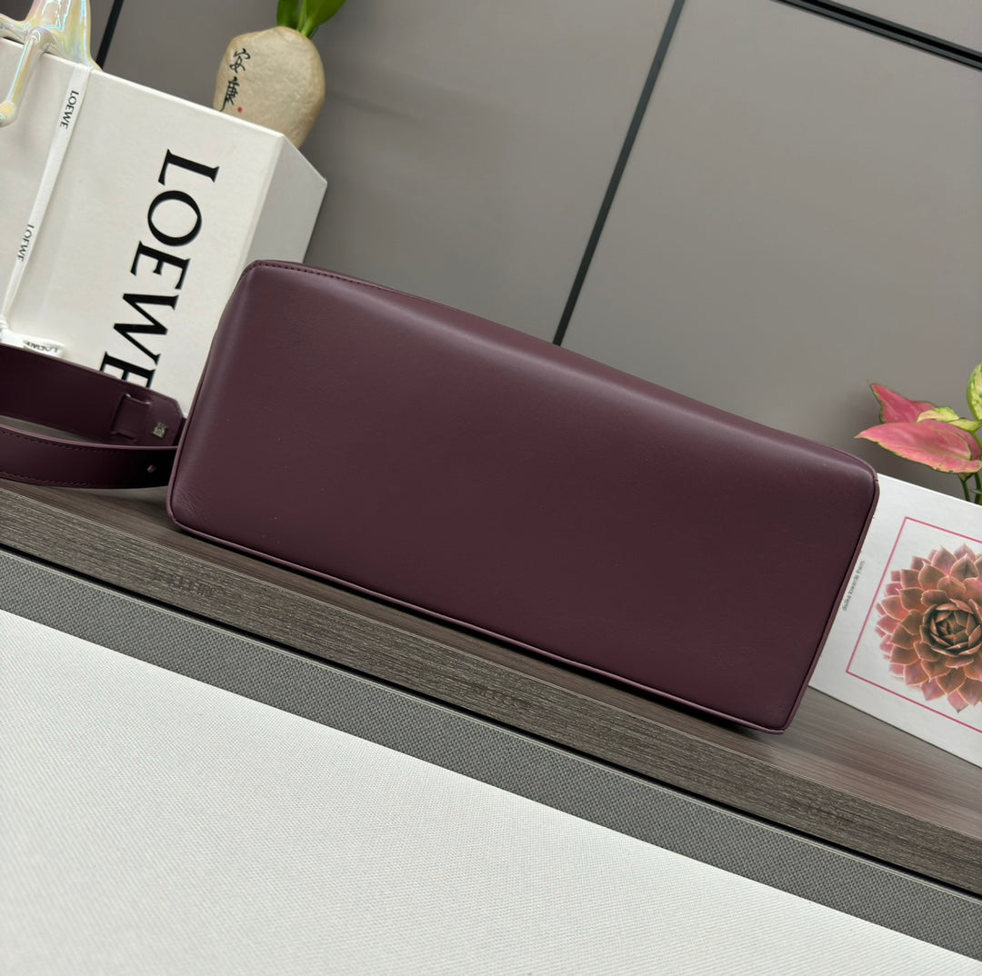 Loewe Puzzle 33 Bag in Wine Purple Calfskin