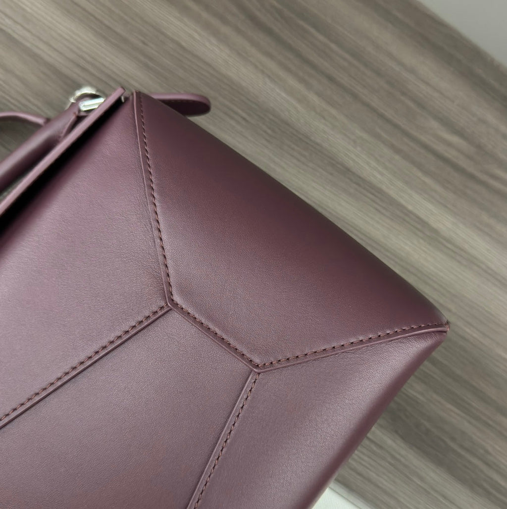 Loewe Puzzle 33 Bag in Wine Purple Calfskin