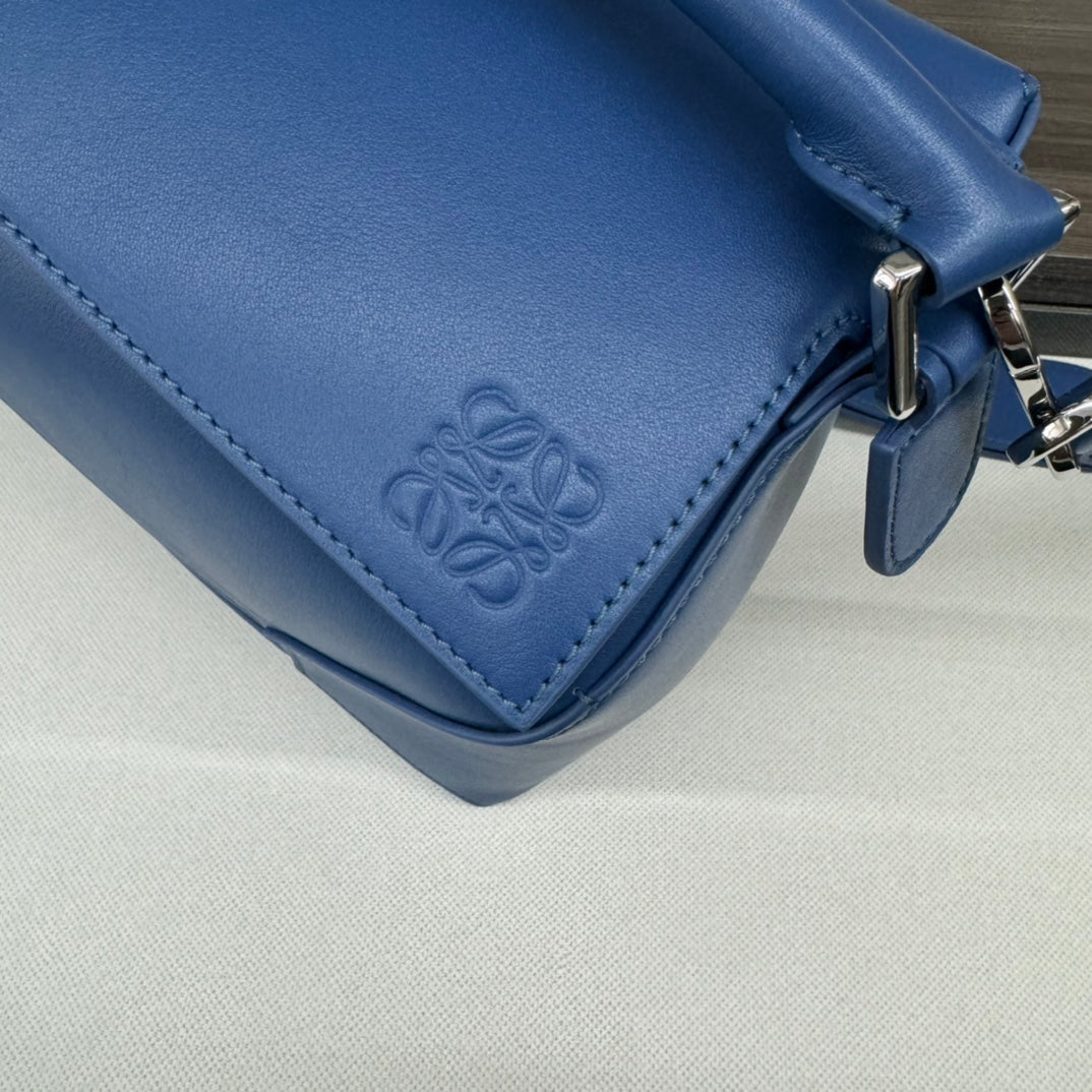 Loewe Puzzle 33 Bag in Cobalt Blue Calfskin