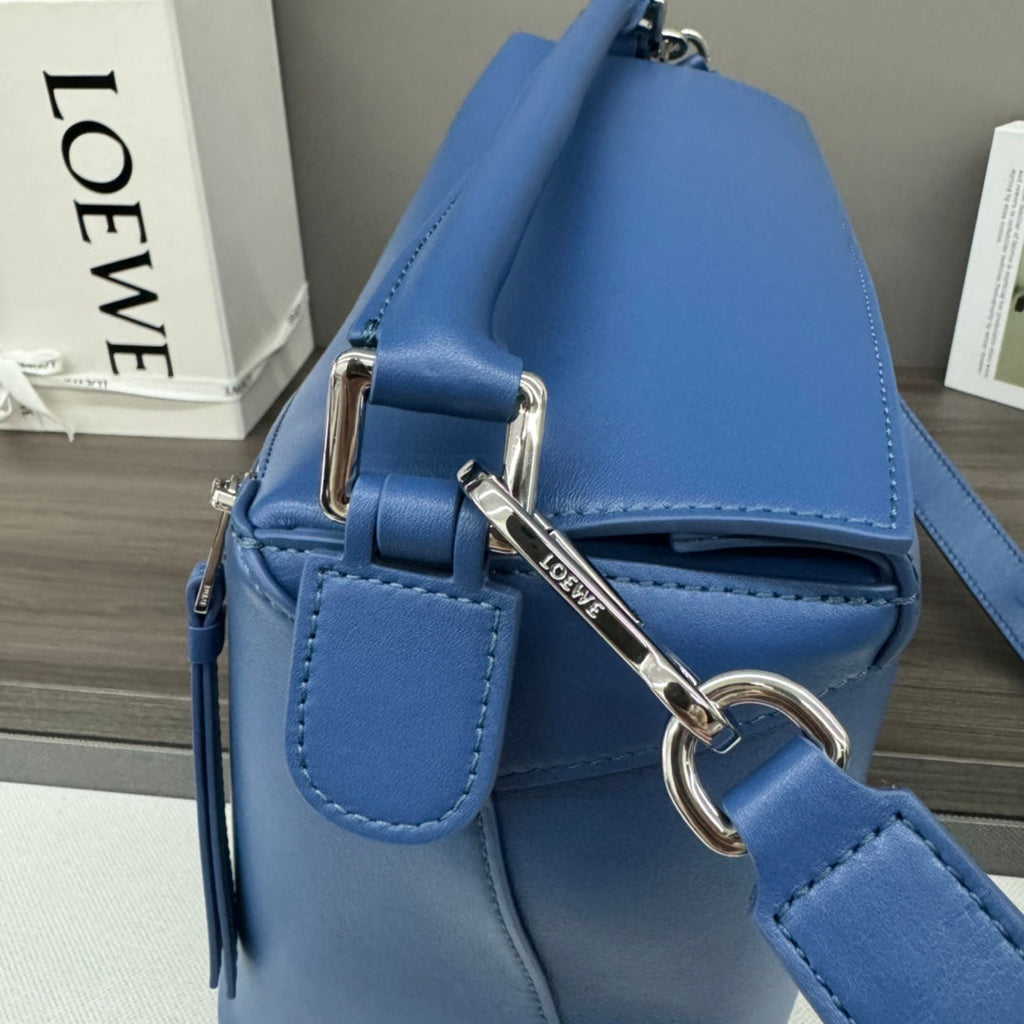 Loewe Puzzle 33 Bag in Cobalt Blue Calfskin