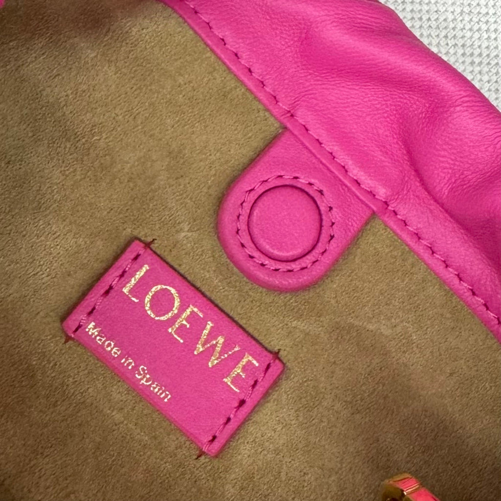 Loewe 23 Flamenco Purse Bucket in Fusica Pink Lambskin