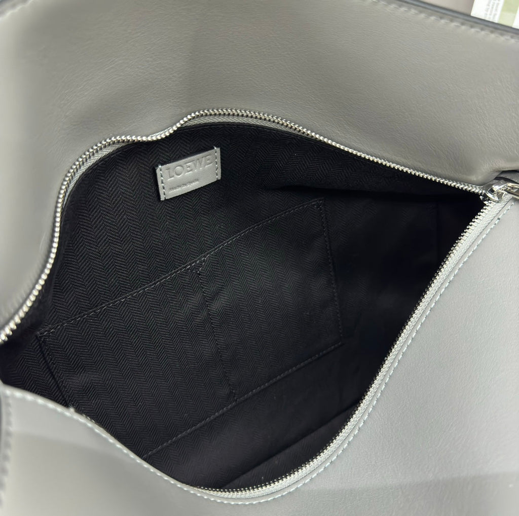Loewe Puzzle Large 36 Bag in Gray Calfskin