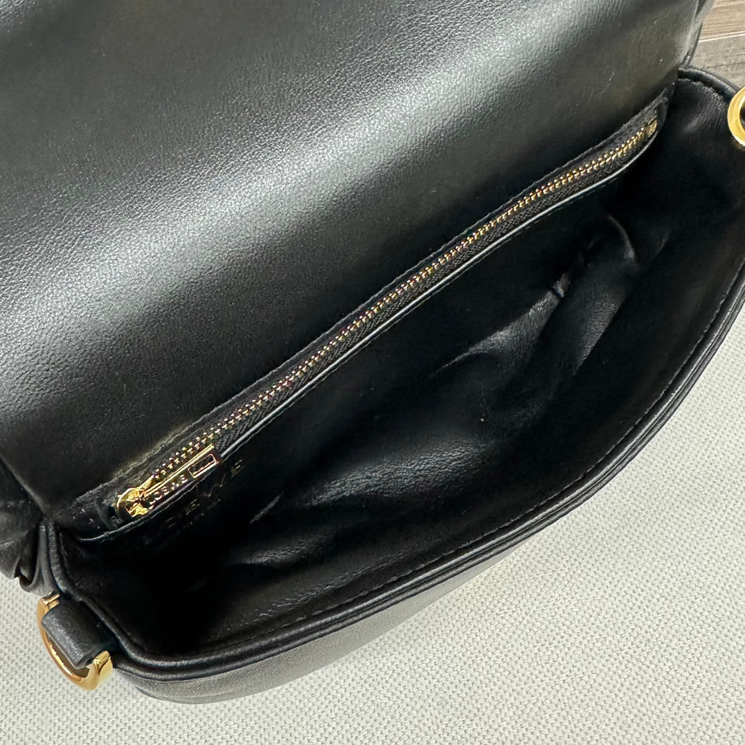 Loewe 20 Puffer Goya Bag in Black Nappa Lambskin