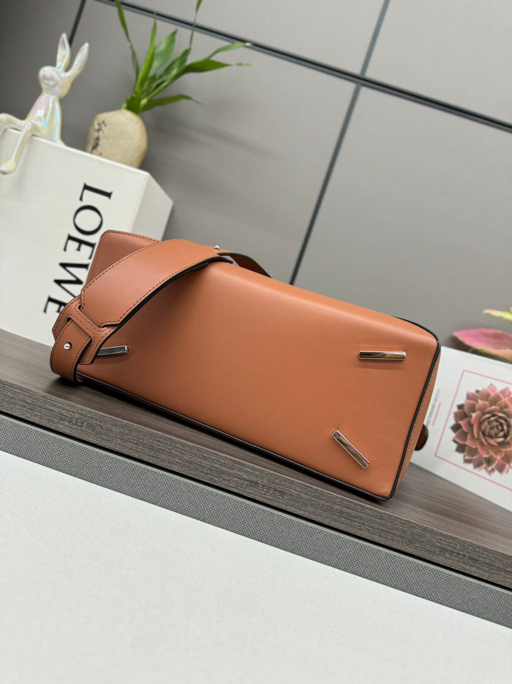 Loewe Puzzle 33 Bag in Bronze Brown Calfskin