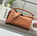 Loewe Puzzle 33 Bag in Bronze Brown Calfskin