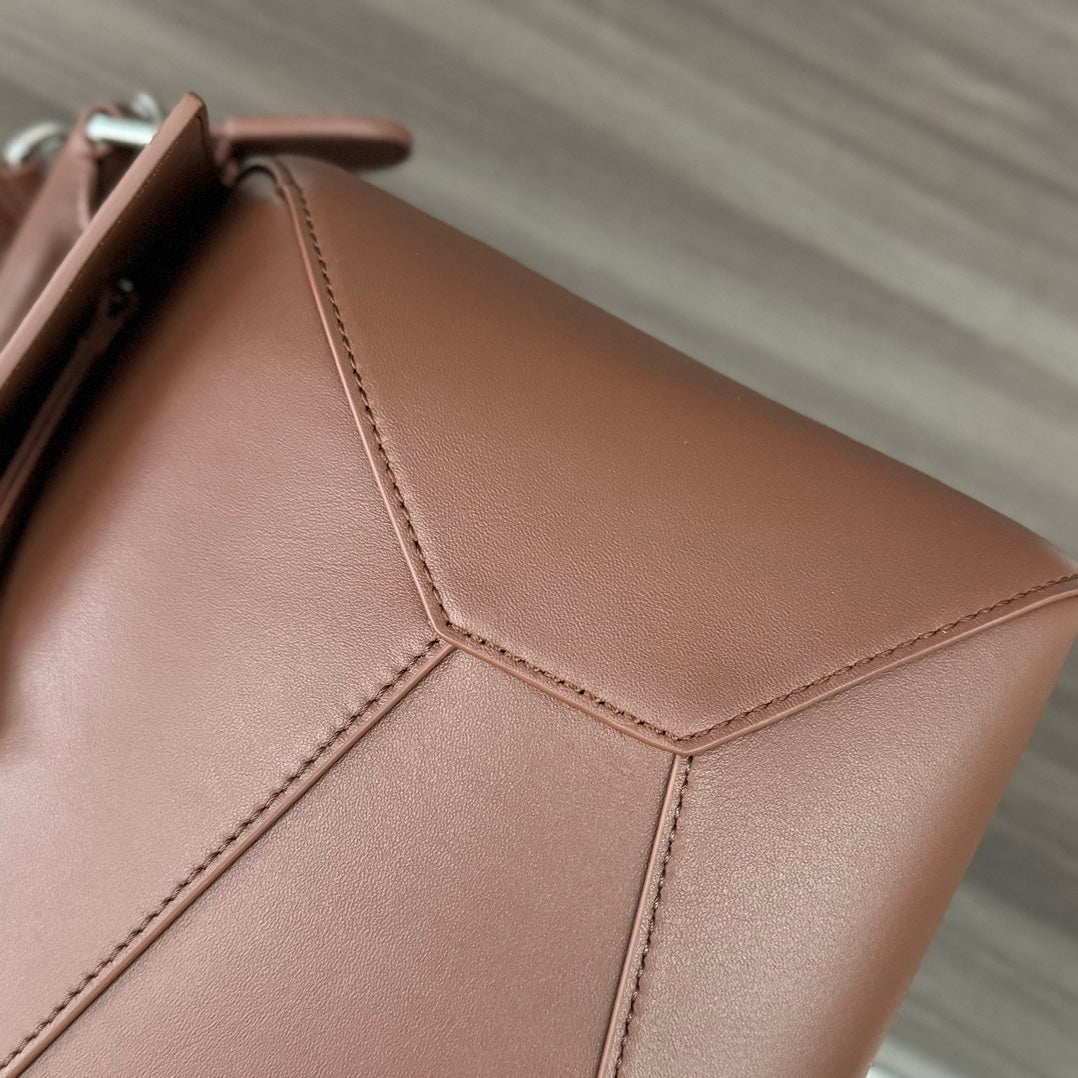 Loewe Puzzle 33 Bag in Penny Brown Calfskin