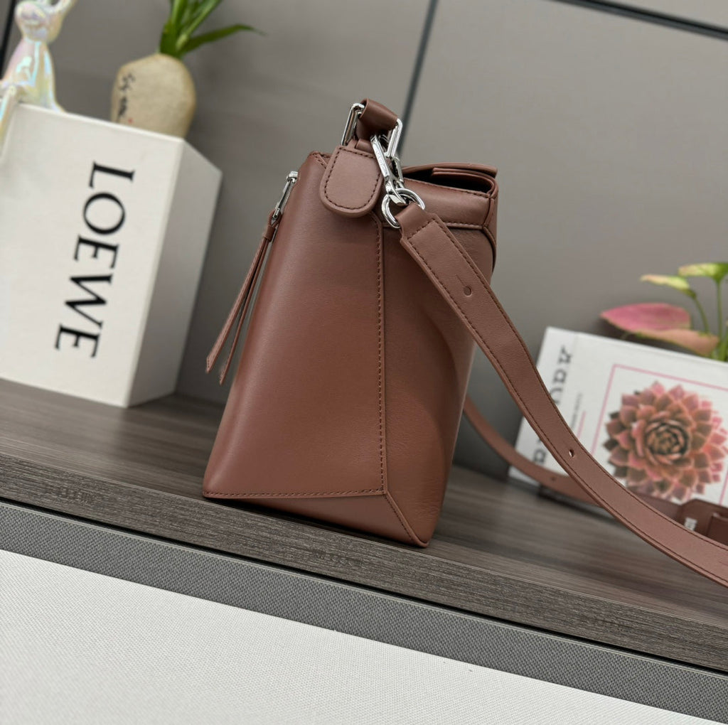 Loewe Puzzle 33 Bag in Penny Brown Calfskin