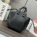 Loewe 27 Hammock Compact Bag in Black Calfskin