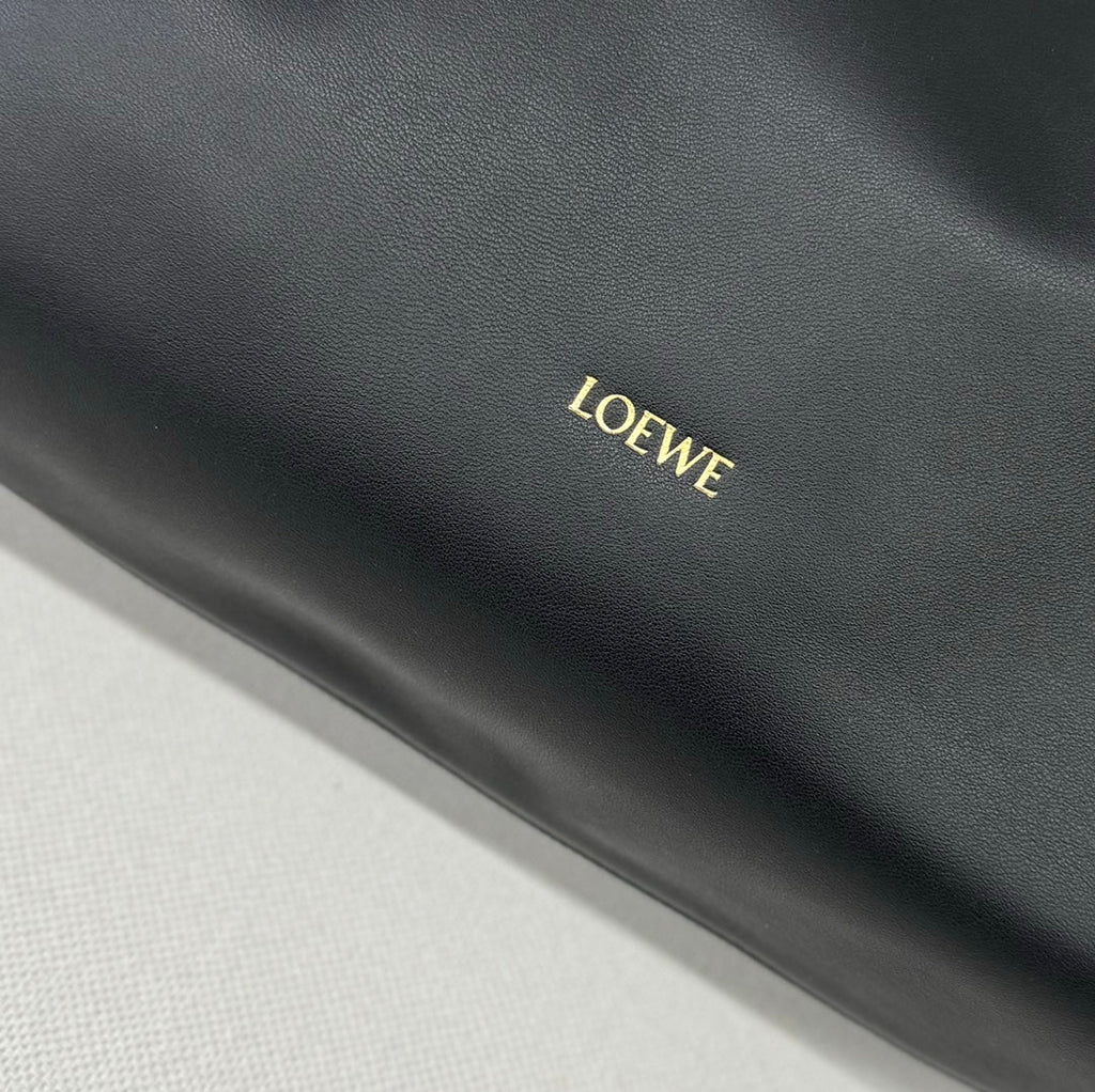 Loewe Large 41 Flamenco Purse Bucket in Black Lambskin
