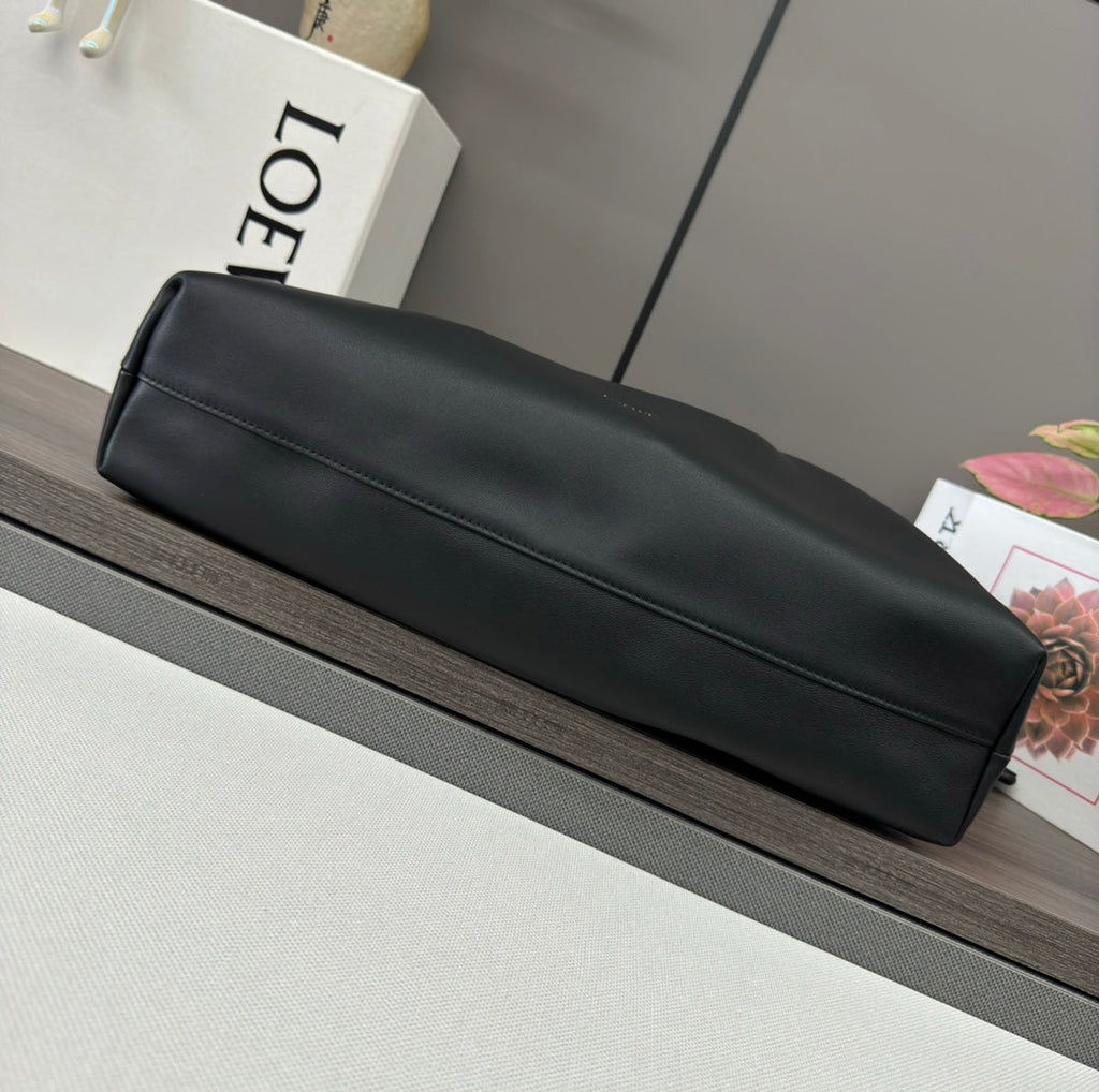 Loewe Large 41 Flamenco Purse Bucket in Black Lambskin