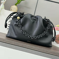 Loewe Large 41 Flamenco Purse Bucket in Black Lambskin