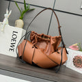 Loewe Interlaced Hobo 38 Bag in Bronze Brown Calfskin