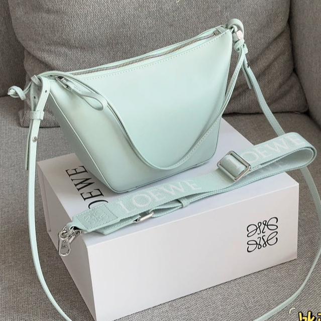 Loewe Luna Hobo 27 Bag in Sky Blue Calfskin
